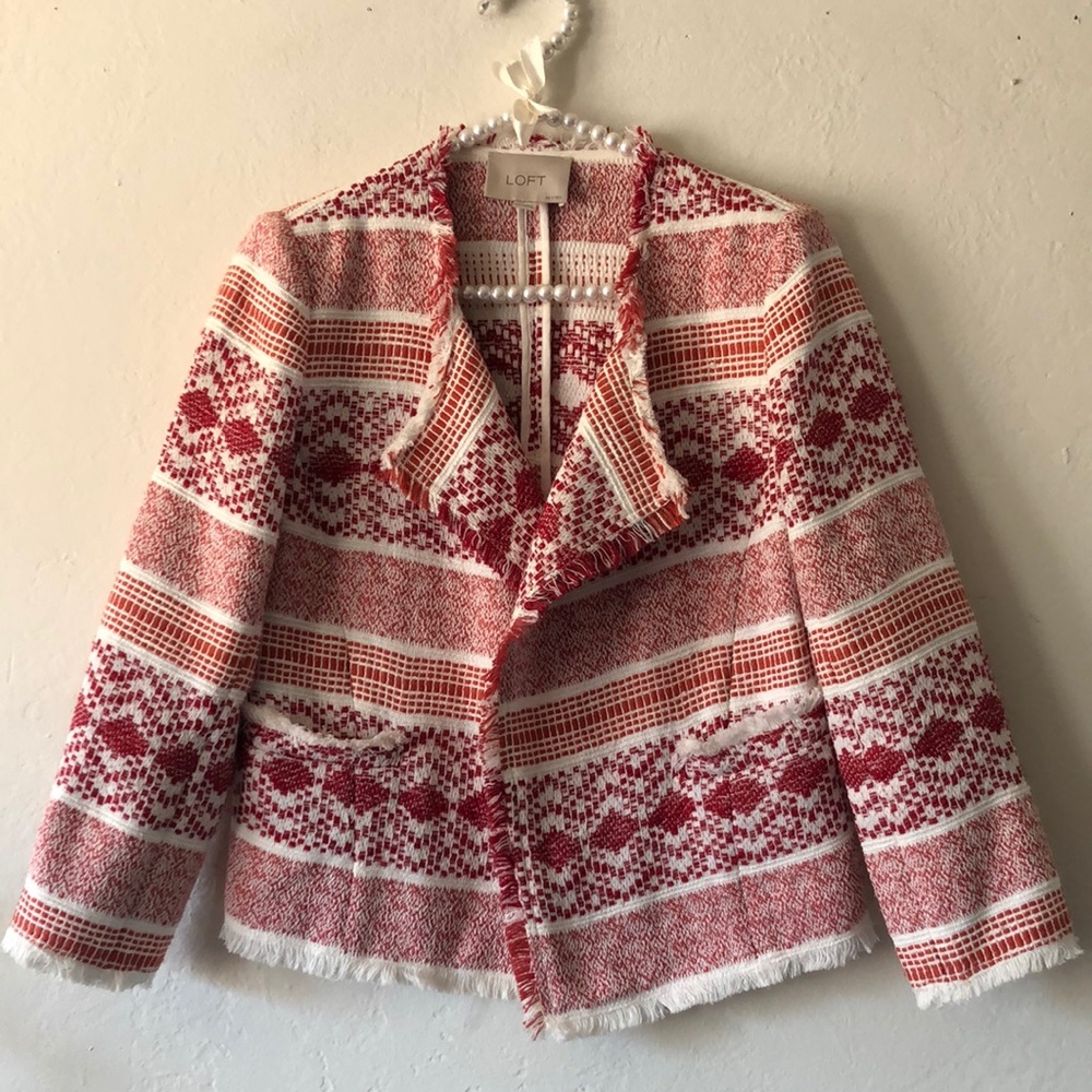 LOFT Tweed Blazer Size 00P